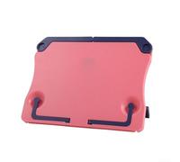 Pupitre de bureau pliable et portable réglable en ABS pour dessus de table, livre et bloc-notes pour musiciens, blanc (rouge)