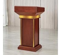 Pupitre de bureau professionnel en bois pour églises - Lutrin de 109,2 cm avec base lourde et plate-forme de lecture, parfait pour les présentations, les discours en classe et les événements