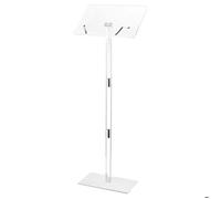 Pupitre de Conférence 104,5 cm-VEVOR-Podium sur Pied en Acrylique-Lutrin pour Présentation-avec Large Surface de Lecture