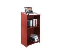 Pupitre De Conférence 60x36x120cm Podium De Présentation En Bois MDF Plan Incliné