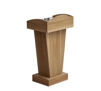 Pupitre De Conférence en Bois avec Rangement, Pupitre De Conférence sur Pied pour Églises, Salles De Classe Et Bureaux(Yellow)