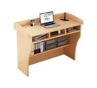 Pupitre De Discours En Bois, Trou De Fil Réservé,Design Avec Espace De Rangement,Adapté Aux Églises,Bureaux,Écoles,Réunions De Famille,Réunions De Restaurant(Light)