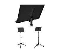 Pupitre de Musique - Métallique - Noir - Pliable - Ajustable 60-125cm - Support de Partition