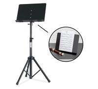 Pupitre de Musique Orchestre Partition 2in1 Tablette Détachable Support Reglable