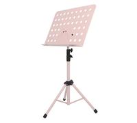 Pupitre de musique partition Pupitre à partitions pliable musique portable Support de livre léger et réglable for jouer des pièces d'instruments(Pink)