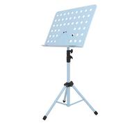 Pupitre de musique partition Pupitre à partitions pliable musique portable Support de livre léger et réglable for jouer des pièces d'instruments(Blue)