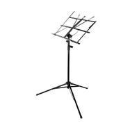Pupitre de musique partition Pupitre à partitions professionnel pliable et robuste avec support for pince(Black)