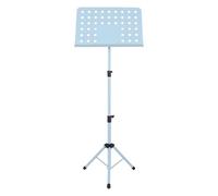 Pupitre de musique partition Support de pupitre en métal portable, support partition pliable for guitare, violon, saxophone, ukulélé(Blue Music Stand)