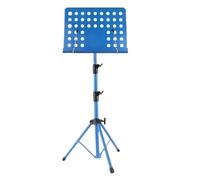 Pupitre de musique pliable et portable, Pupitre réglable en hauteur 2 1 métal bleu for partitions de guitare et violon 150x50cm