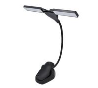 Pupitre de Musique Pliable Professionnel à LED Compact et Portable à 3 Luminosités Lampe de Piano à Clamp/Holder pour Jouer à la Lecture Couture et Artisanat Plastique ABS Métal Caoutchouc