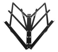 Pupitre de Partitions Pliable en Fer Noir Clip Robuste pour Musique | Support de Bureau, Résistant à Déformation, Usage Facile, Format Compact, pour Cahier de Musique et Lecture