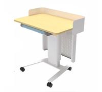 Pupitre de présentation, pupitre de design moderne à 4 roues, pupitre mobile en métal avec support for ordinateur portable for des présentations élégantes, largement utilisé lors d'événements.(B)