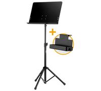 Pupitre de Support Musique D'orchestre Partitions avec Boîte de Rangement