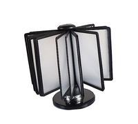 Pupitre De Table - Kit Pupitre Présentoir De Table, 20 Panneaux Double Face, Pour Bureaux, Salle À Manger, Afficher La Liste Des Prix Des Produits, Insertion Rotative D'affiches De Documents A4