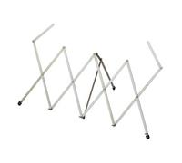 K&M Pupitre à ciseaux 124 – Pupitre de table extensible en acier nickelé avec porte-feuille