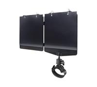 Pupitre de Trompette Réglable Double Clip Lyre ABS Snap avec Sangle Pliable en Silicone pour Clarinette Hautbois Rotation 360°