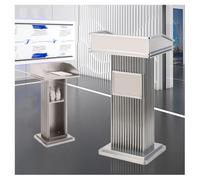 Pupitre d'église avec large surface de lecture et étagère de rangement, idéal pour le bureau, l'école et la conférence, 59 x 47 x 112 cm, noir