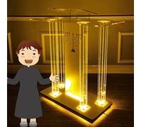 Pupitre d'église portable - Lutrin transparent avec roulettes, idéal pour les conférences et les cultes, podium d'autel réglable en hauteur pour une mobilité facile et une utilisation polyvalente