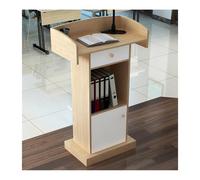 Pupitre d'église portable pour enseignants - Base stable - Design attrayant - Structure en bois léger - Idéal pour les événements et les présentations