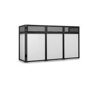 Pupitre DJ Vonyx DBA200 - Pliable 2m avec Housses Lycra et Housse de Transport