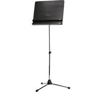 Pupitre D'orchestre Chrom Plateau Bois Noir Deux Tablettes Pupitres
