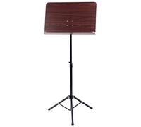Pupitre d'Orchestre Classic Cantabile Bois de Rose - Pied Robuste avec Grande Surface de Pose - Finition Élégante Laminée Bois de Rose - Hauteur Réglable de 65 à 110 cm - Connexion Prismatique