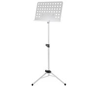 Pupitre D'Orchestre Classic Cantabile En Tôle Perforée Heavy Blanc