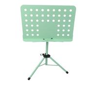Pupitre d'orchestre multifonction en ABS et structure stable en métal, pupitre de partition pour spectacles (vert)