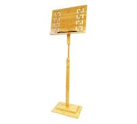 Pupitre en bambou avec hauteur réglable et large plateau pour partitions de musique - Idéal pour les musiciens jouant de la guitare, du violon, du piano et du ukulélé