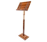 Pupitre en bambou avec hauteur réglable et large plateau pour partitions de musique - Idéal pour les musiciens jouant de la guitare, du violon, du piano et du ukulélé