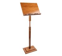 Pupitre en bambou avec hauteur réglable et large plateau pour partitions de musique - Idéal pour les musiciens jouant de la guitare, du violon, du piano et du ukulélé