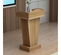 Pupitre en Bois, Bureau de chaire d'église,Wood,Basic | avec large surface de lecture, armoire de rangement, facile à assembler, pour salle de onférence et événements
