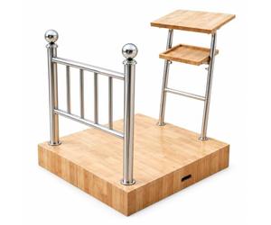 Pupitre En Bois de Capacité AdaptéE, IdéAl pour Les éColes Et Les Salles | Plateforme Portable pour Les Prises de Parole En Public, Utilisable En IntéRieur