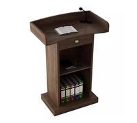 Pupitre en Bois pour Présentation, Église, Salle De Classe, Chaire avec Base Lourde en Bois, Pupitres Et Podiums pour L'école, Le Bureau Et La Maison