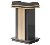Pupitre en Bois, pupitres et podiums avec tiroir verrouillable, Grand Rangement à 2 Niveaux, Base Robuste et Large, pour Salle de réunion, Auditorium, Salle de Classe