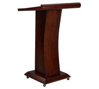 Pupitre en bois - Table parlante mobile pour réunions, conférences et réceptions - Idéal pour les discours et les présentations