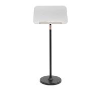 Pupitre et pupitre portable réglable 2 en 1, hauteur 92 à 140 cm, podium au sol pour discours, ordinateurs portables et partitions de musique - Idéal pour la maison, le studio et les concerts - Noir