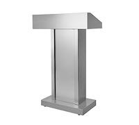 Pupitre étroit en acier inoxydable robuste pour bureau, école, église et événements - Bureau de lecture/ordinateur portable réglable, idéal pour les présentations et les discours (couleur : E)