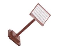 Pupitre Miniature 1: 12 en Bois pour Violon et Maison de Poupée | Décor Réaliste Marron, Support D’instrument, Scène Musicale, Usage Éducatif, pour Garçon et Filles