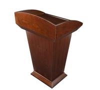 Pupitre minimaliste en bois avec grand tiroir pour discours, présentations, conférences, salles de classe et auditoriums - Idéal pour les événements professionnels