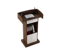 Pupitre moderne en bois - Table de présentation au sol pour restaurants, réceptions et formation des enseignants - Design simple et élégant