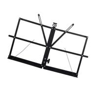 Pupitre Pliable de Bureau pour Partitions Musicales Noir en Fer | Support de Lecture à Angle Confortable, Structure Pliable Portable, Bords sans Bavure