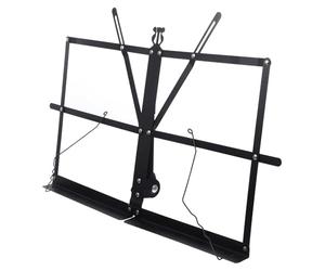 Pupitre Pliable de Table en Fer Noir, Réglable pour Lecture | Angle Confortable pour Lire, Format Portable, Support Compact pour Partitions et Livres