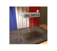 Pupitre pliable plexiglas et socle