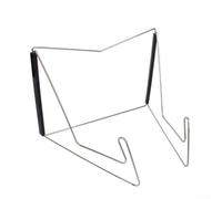 Pupitre pliable portable avec hauteur réglable pour partitions de livres, support de table en métal robuste pour musiciens et étudiants, finition argentée et noire pour une utilisation en studio à