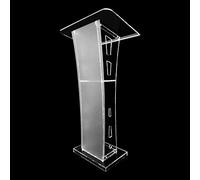 Pupitre portable à hauteur réglable pour églises et écoles, design clair pour présentations et discours