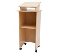 Pupitre portable avec rangement - Lutrin mobile pour présentations dans les églises, conférences et bureaux - Élégant pupitre de présentation