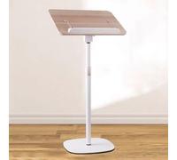 Pupitre portable avec surface de lecture inclinée - Podium réglable pour discours, présentations et conférences - Assemblage facile, léger, design professionnel