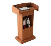 Pupitre portable avec tiroir de rangement - Support moderne et simple pour églises, écoles et événements - Bureau polyvalent pour ordinateur portable et chaire pour une utilisation facile