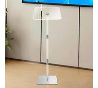 Pupitre Portable En Acrylique Avec Large Surface De Lecture, Transparent Et Sur Pied, Idéal For Les Églises, Les Mariages, Les Concerts, Les Bureaux Et Les Écoles